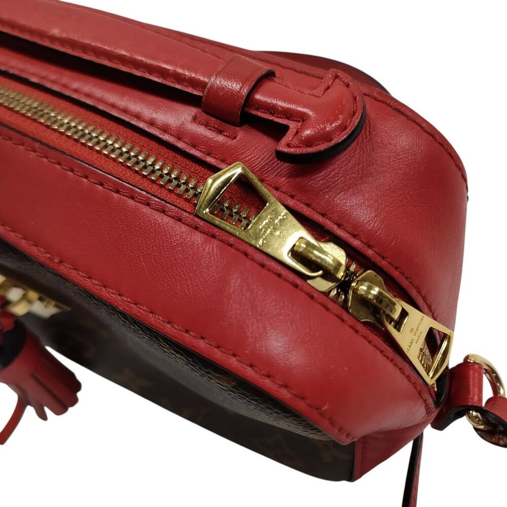 303855BG (X6) Louis Vuitton Crossbody Bag Saintonge Coklico Brown Monogram - Picture 6 of 13